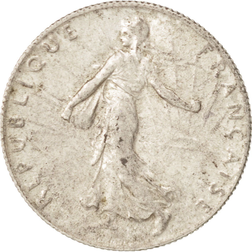 Moneta, Francia, Semeuse, 50 Centimes, 1916, Paris, SPL-, Argento, KM:854
