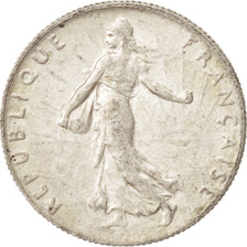 France, Semeuse, 50 Centimes, 1919, Paris, AU(55-58), Silver, KM:854