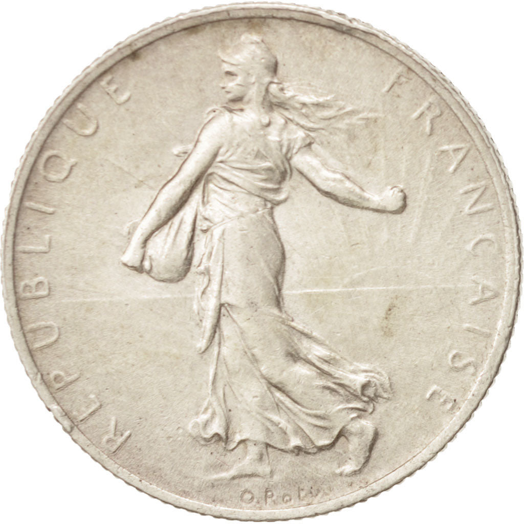 France, Semeuse, 2 Francs, 1914, Castelsarrasin, EF(40-45), Silver, KM:845.2
