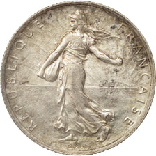 France, Semeuse, 2 Francs, 1916, Paris, AU(55-58), Silver, KM:845.1, Gadoury:532