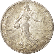 Francia, Semeuse, 2 Francs, 1917, Paris, SPL-, Argento, KM:845.1, Gadoury:532
