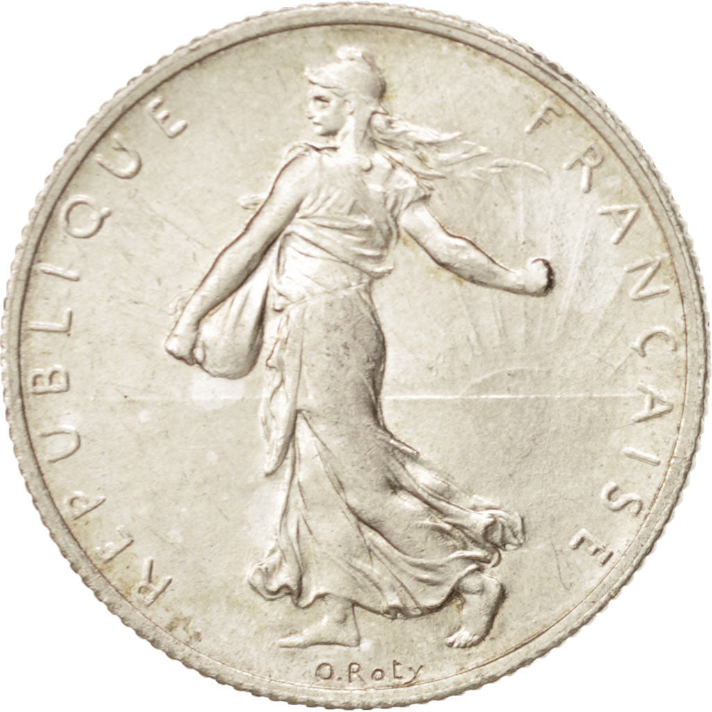 Coin, France, Semeuse, 2 Francs, 1919, Paris, MS(60-62), Silver, KM:845.1