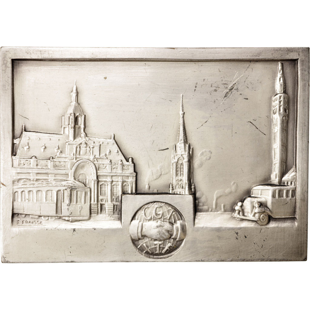 France, Medal, C.G.T., Tramways et Autobus, Hommage, Politics, Society, War