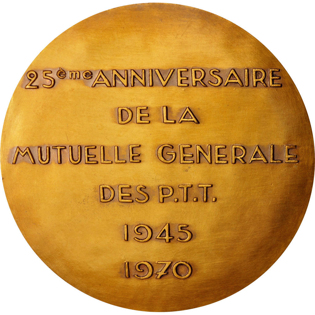 France, Medal, 25e anniversaire de la Mutuelle Générale des P.T.T., Politics
