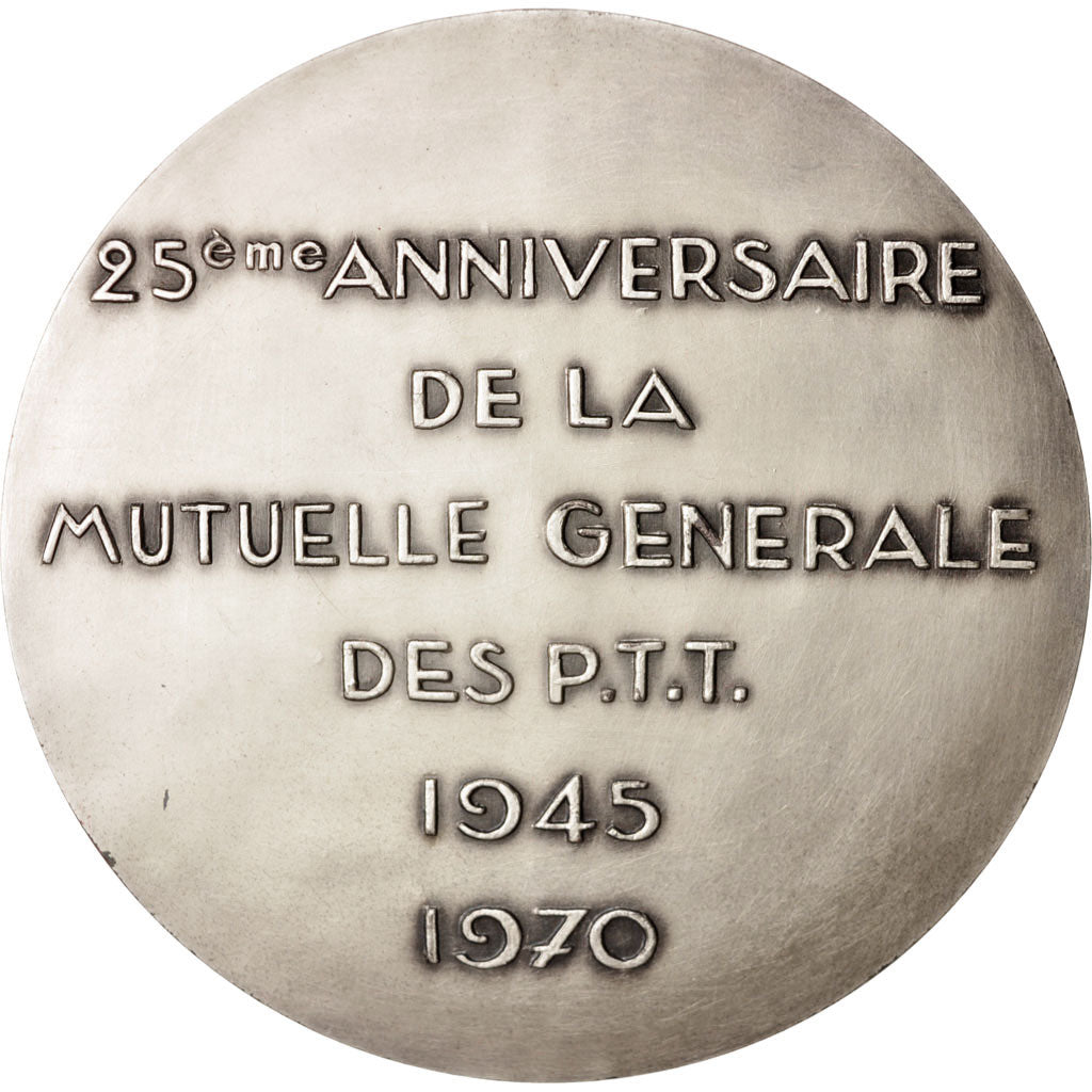 France, Medal, 25e anniversaire de la Mutuelle Générale des P.T.T., Politics