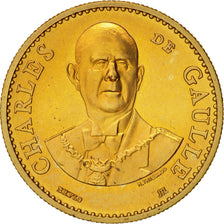 Francia, Medal, De Gaulle, History, 1988, Thiébaud, SPL, Bronzo