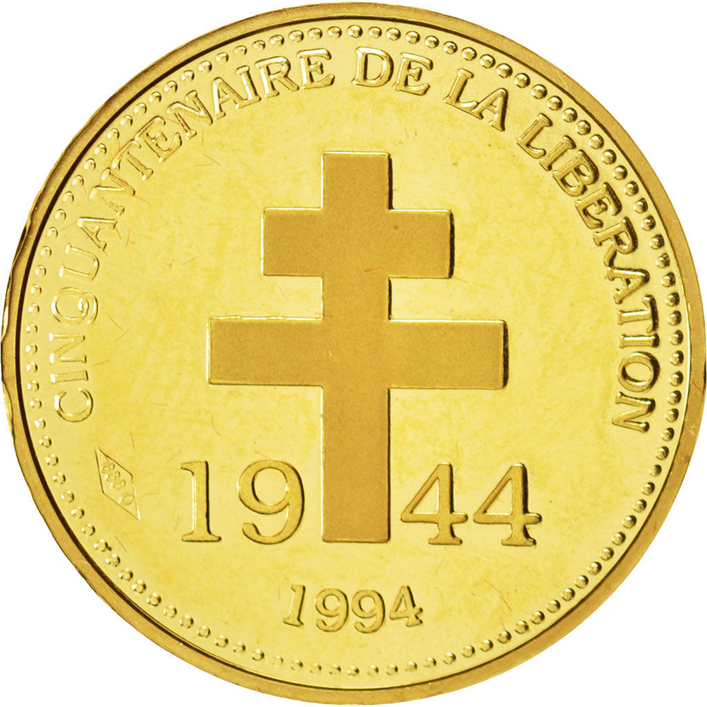 France, Medal, Charles De Gaulle, 50th liberation anniversary, History, 1994