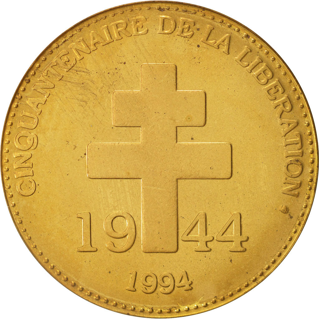 France, Medal, Charles De Gaulle, 50th liberation anniversary, History, 1994