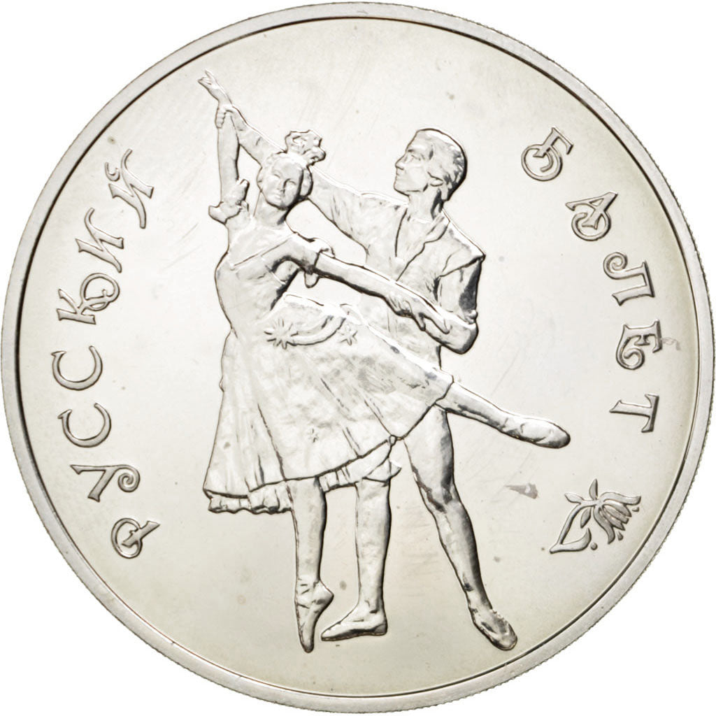 RUSSIA, 3 Roubles, 1993, Moscow, KM #323, MS(63), Silver, 34.79