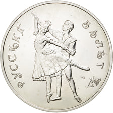 RUSSIA, 3 Roubles, 1993, Moscow, KM #323, MS(63), Silver, 34.79