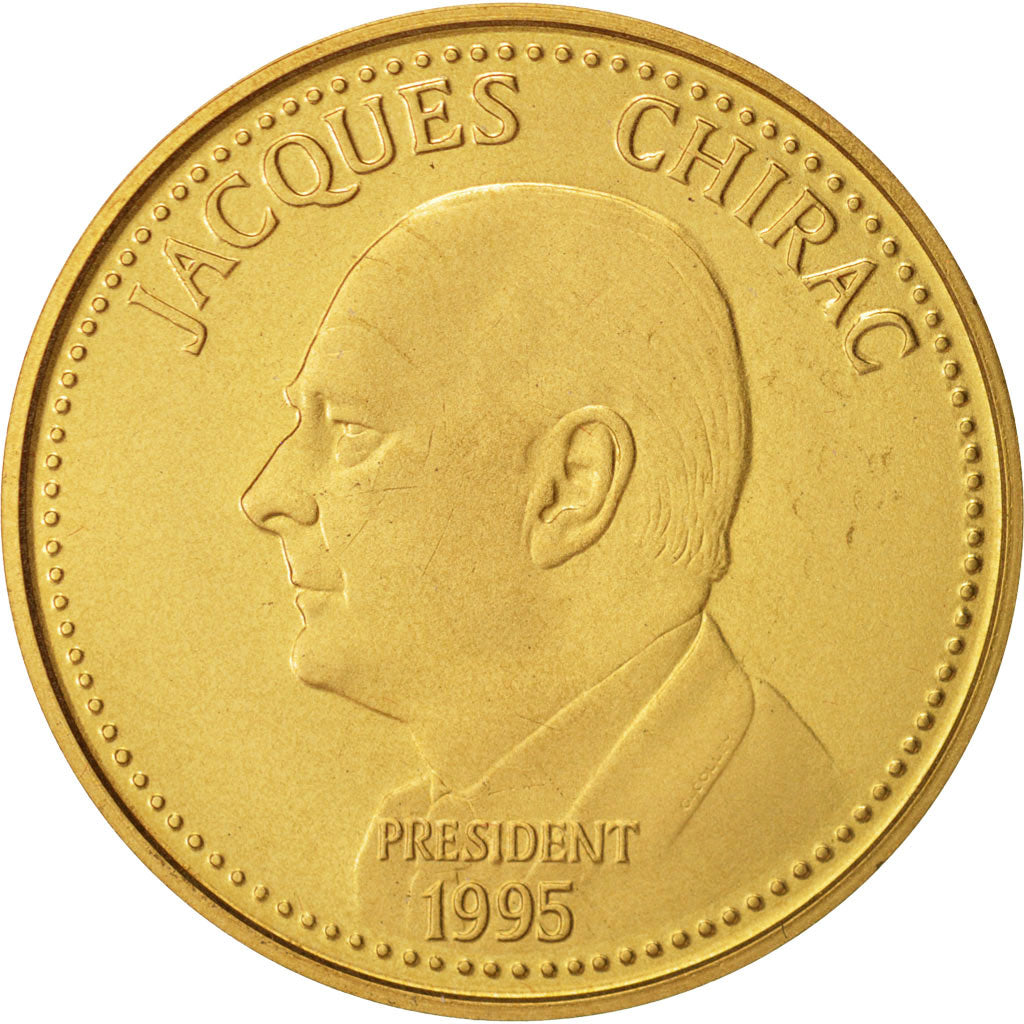 Francia, Medal, Jacques Chirac, History, 1995, SPL, Bronzo