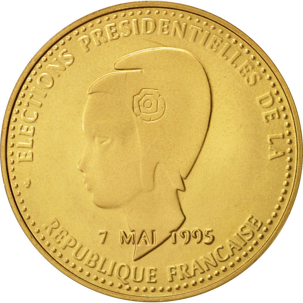 Francia, Medal, Jacques Chirac, History, 1995, SPL, Bronzo