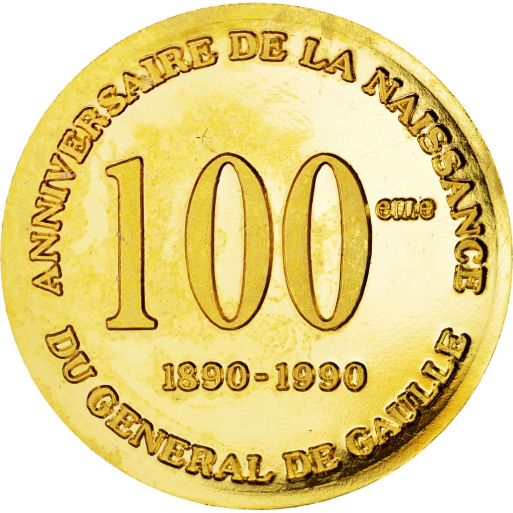 France, Medal, 100e anniversaire de la naissance de Charles de Gaulle, History