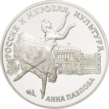 RUSSIA, 3 Roubles, 1993, Leningrad, KM #450, MS(65-70), Silver, 34.62