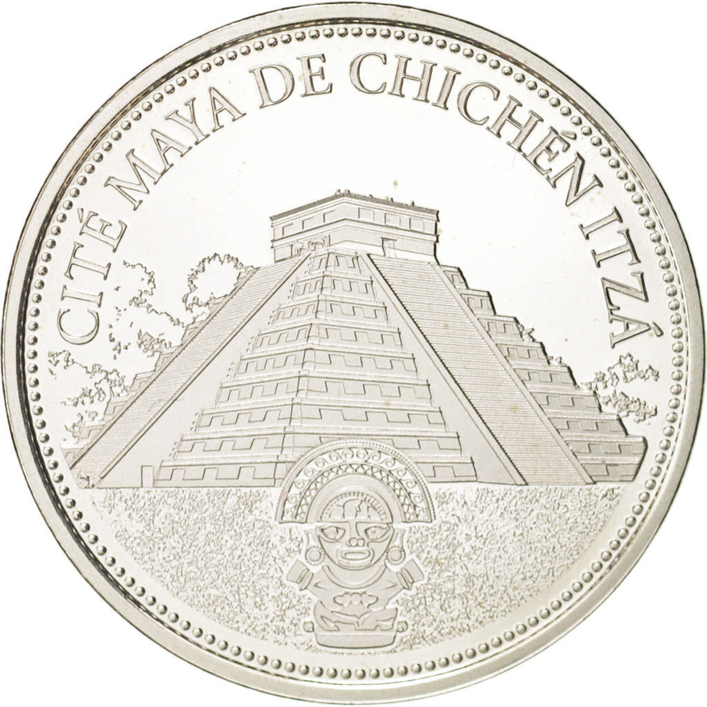France, Medal, Merveilles du monde, CIté Maya de Chichen Itza