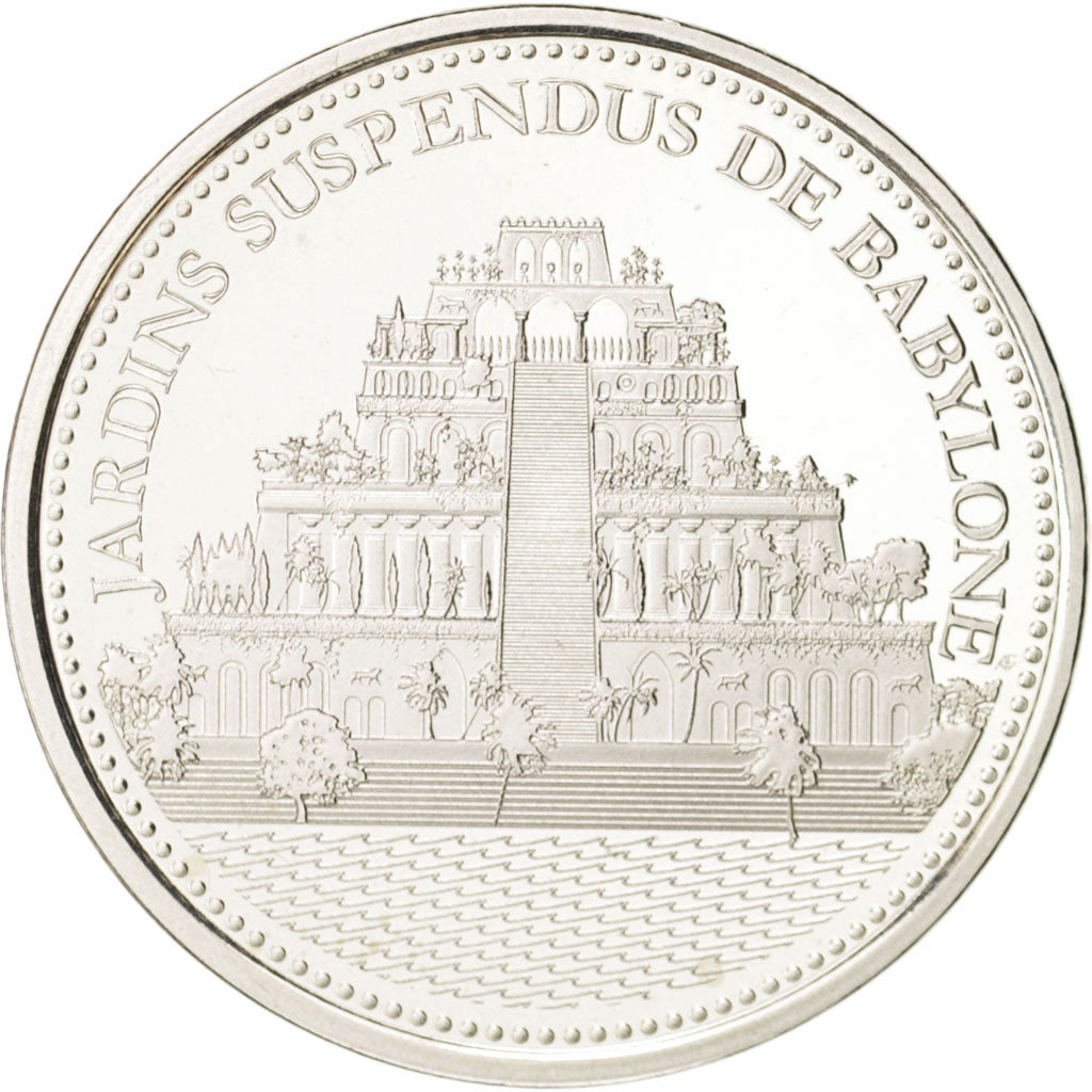 France, Medal, Merveilles du monde, Jardins suspendus de Babylone, Arts &