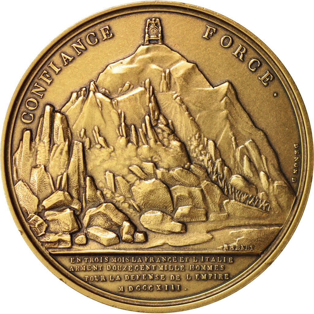 Francia, Medal, First French Empire, History, 1813, Brenet, FDC, Bronce