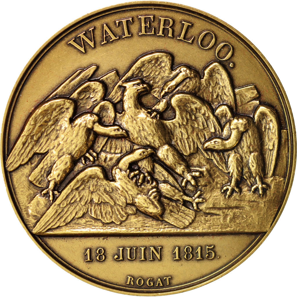 France, Medal, Waterloo, History, MS(65-70), Bronze