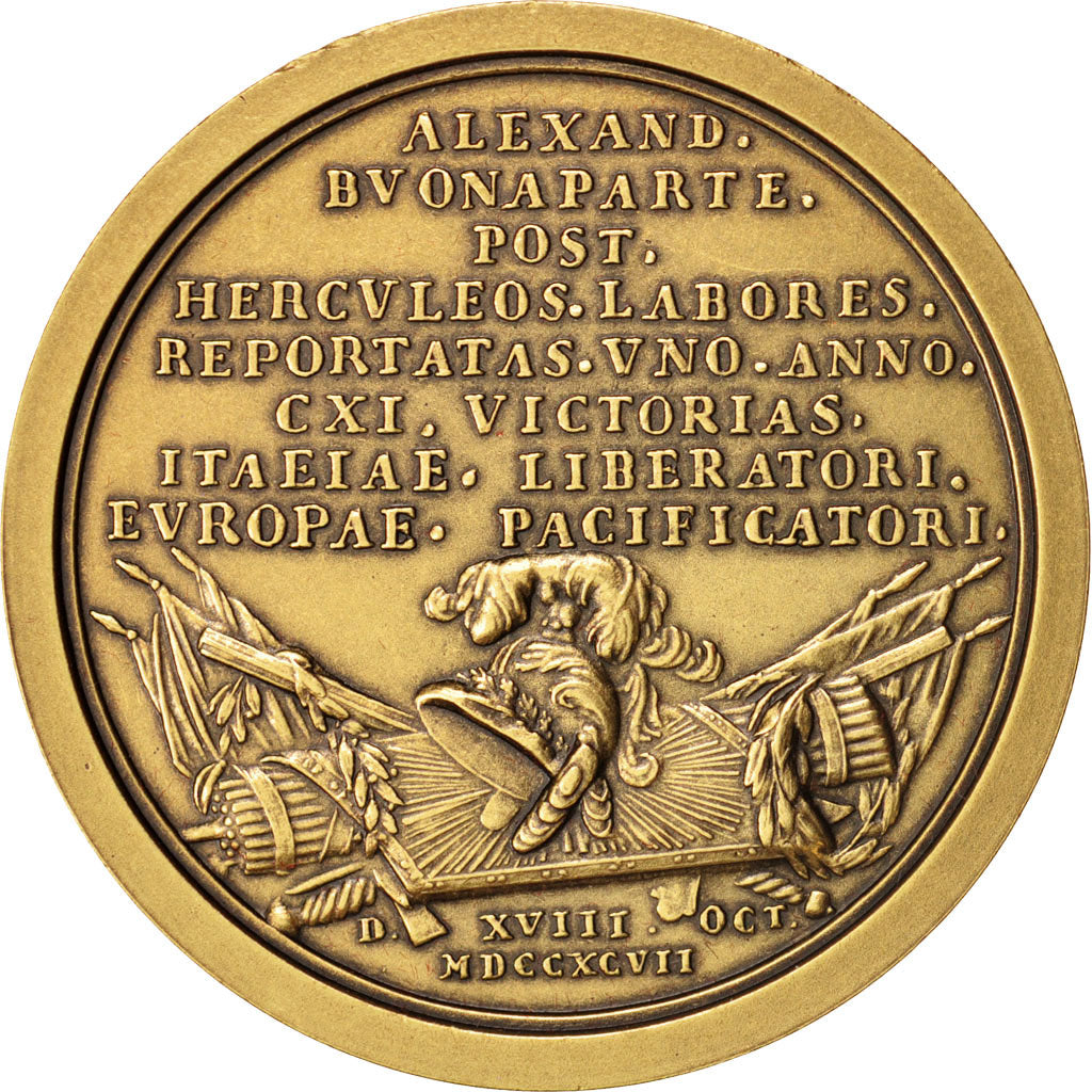 France, Medal, First French Empire, History, 1797, MS(65-70), Bronze