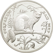Moneda, Rusia, 3 Roubles, 1994, Moscow, FDC, Plata, KM:460