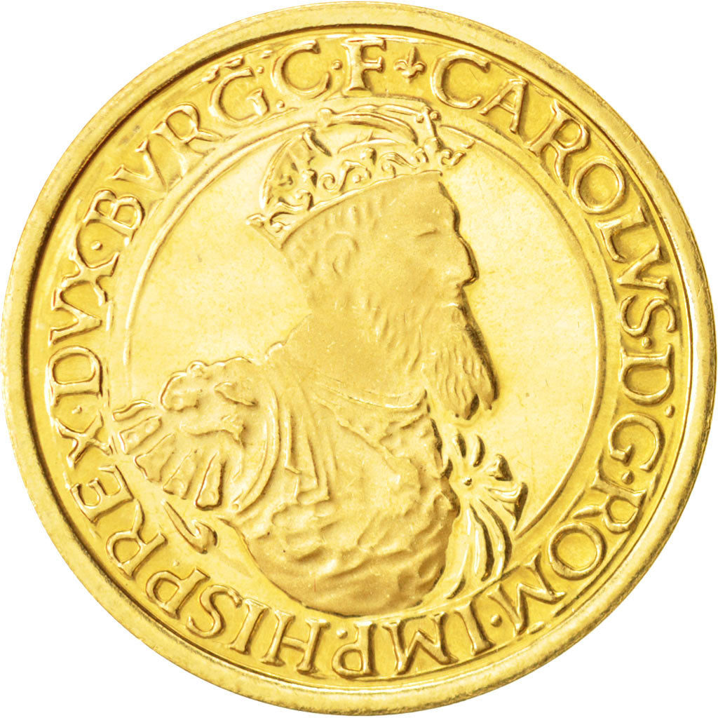 Coin, Belgium, Baudouin I, 50 Ecu, 1987, MS(65-70), Gold, KM:167