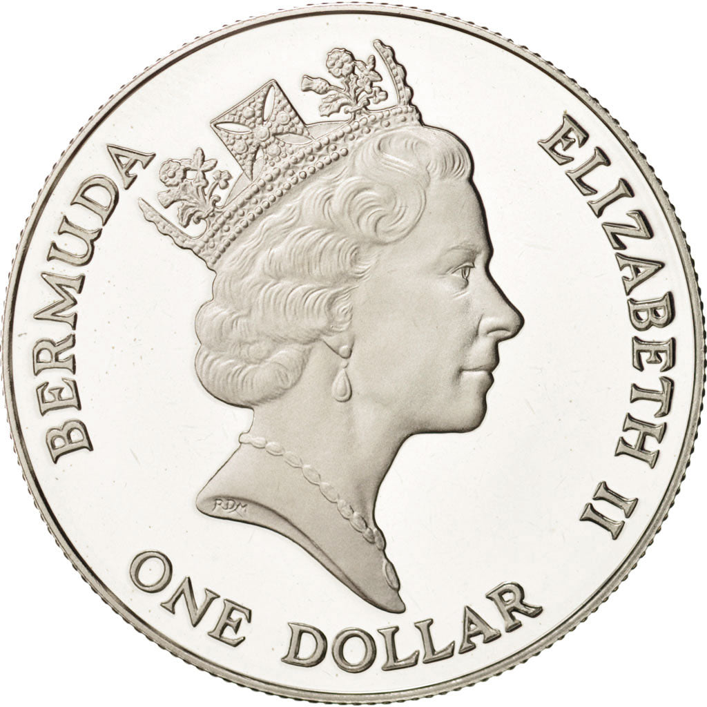 Bermuda, Elizabeth II, Dollar, 1997, British Royal Mint, MS(65-70), Silver