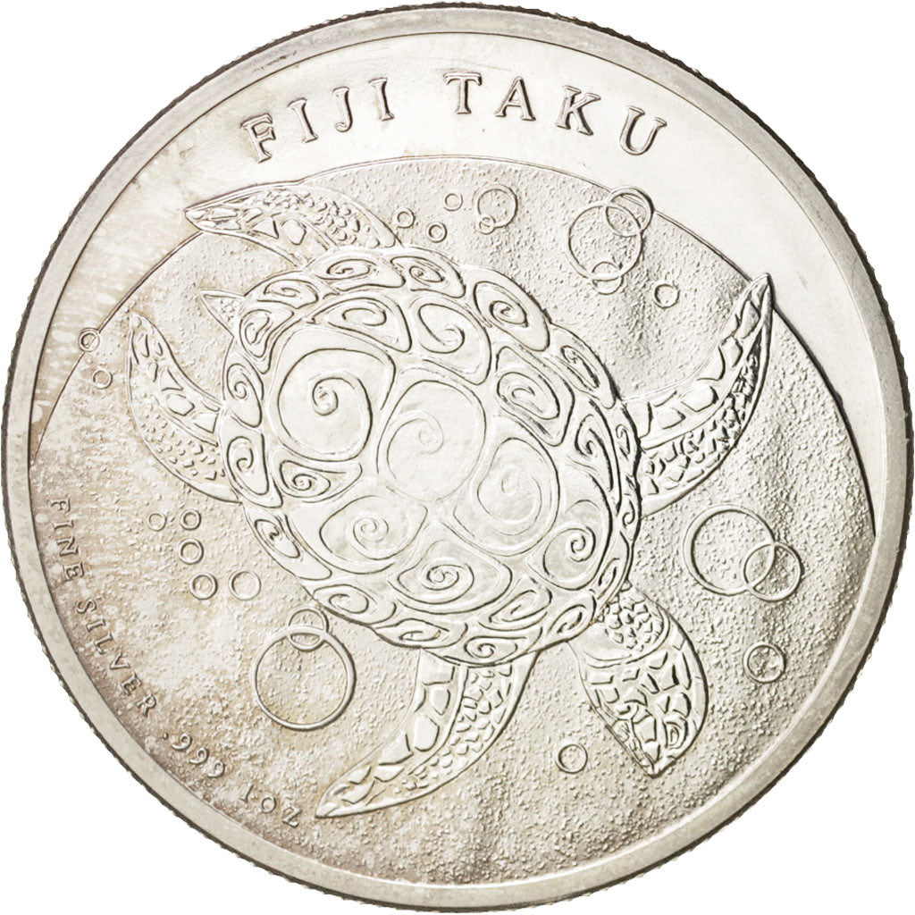 Coin, Fiji, Elizabeth II, 2 Dollars, 2011, New Zealand, MS(65-70), Silver