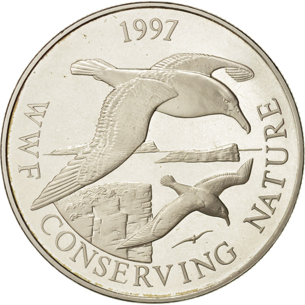 Falkland Islands, Elizabeth II, 50 Pence, 1997, MS(65-70), Silver, KM:59a
