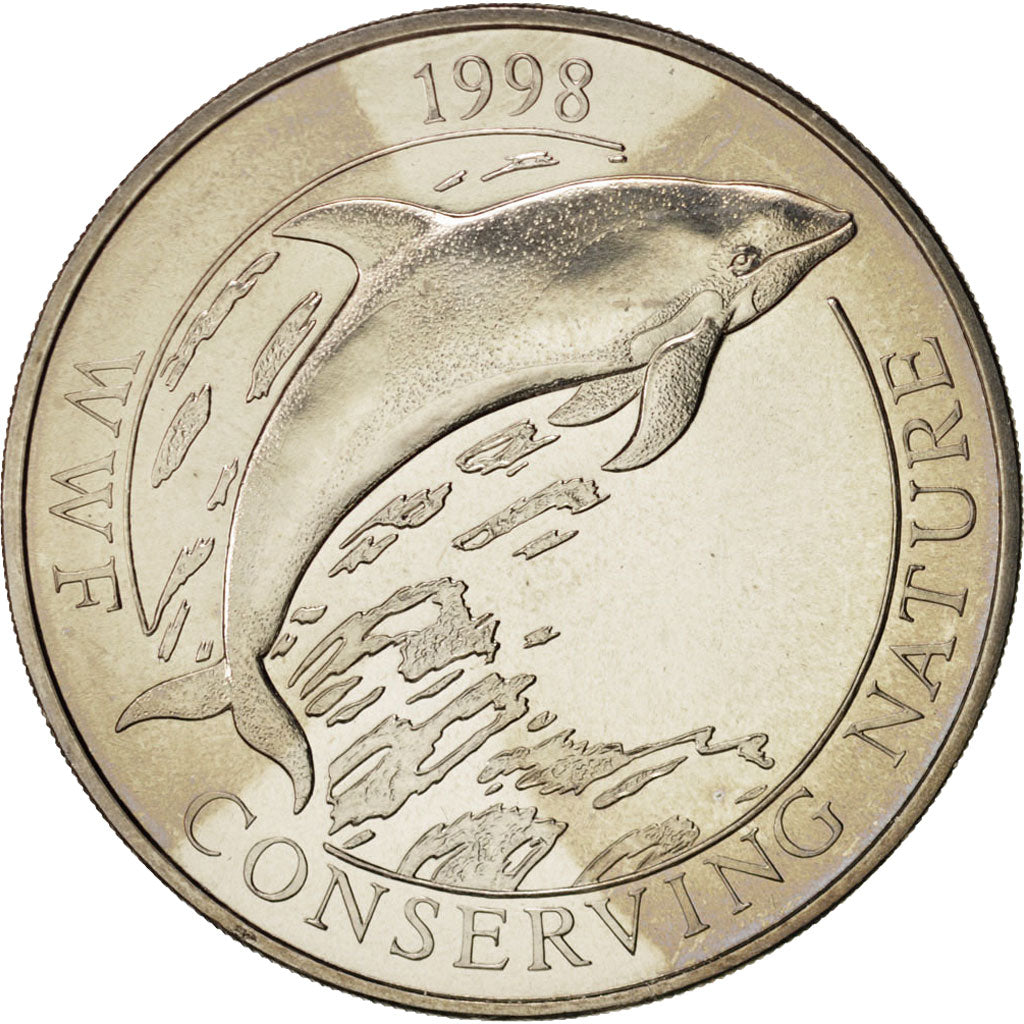 Falkland Islands, Elizabeth II, 50 Pence, 1998, MS(65-70), Copper-nickel, KM:60