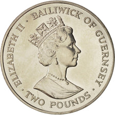 Guernsey, Elizabeth II, 2 Pounds, 1997, Guernesey, FDC, Copper-nickel, KM:80