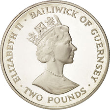Guernsey, Elizabeth II, 2 Pounds, 1997, Guernesey, MS(65-70), Silver, KM:80a