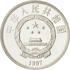 CHINA, PEOPLE'S REPUBLIC, 3 Yuan, 1997, MS(65-70), Silver, KM:1035