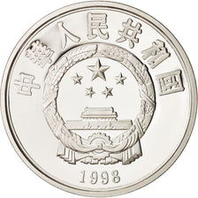 Moneda, CHINA, REPÚBLICA POPULAR, 10 Yüan, 1998, FDC, Plata, KM:1036