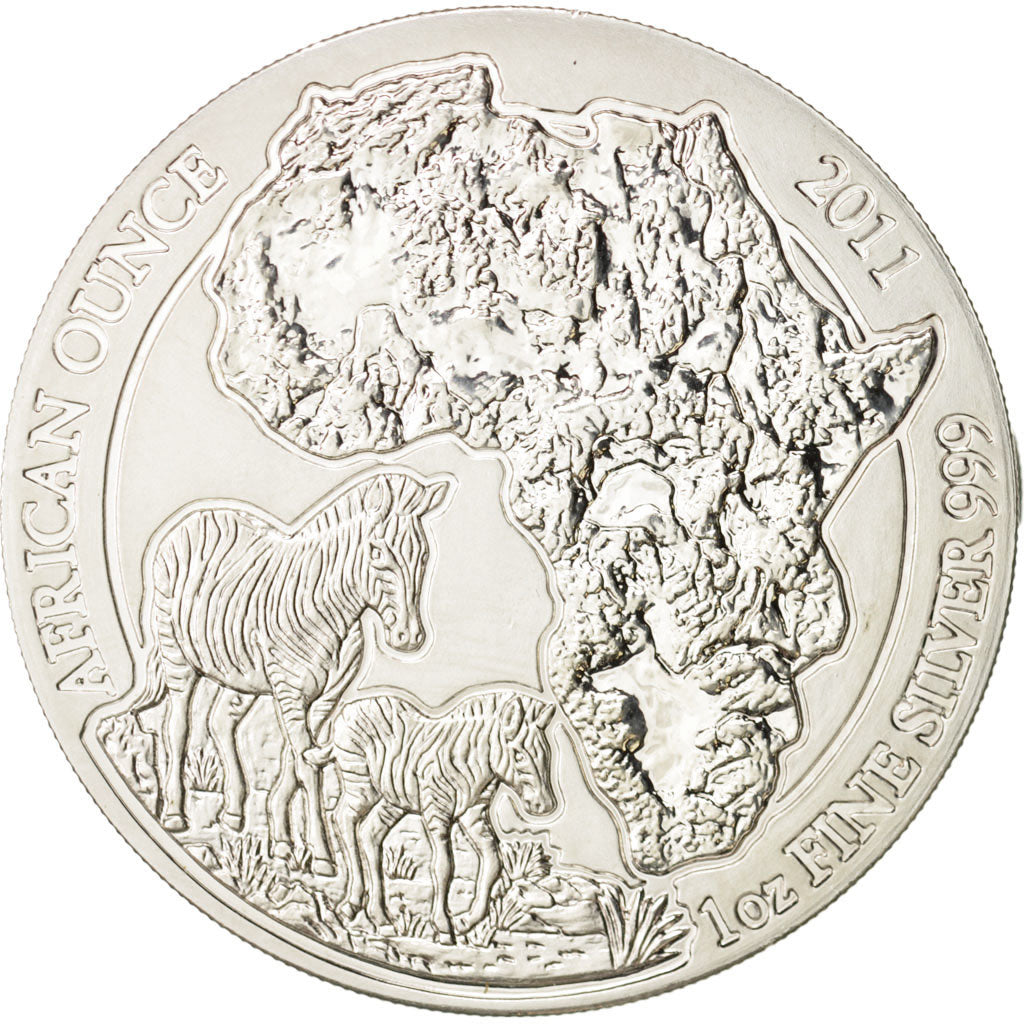 Ruanda, 50 Francs, 2011, FDC, Plata, KM:39