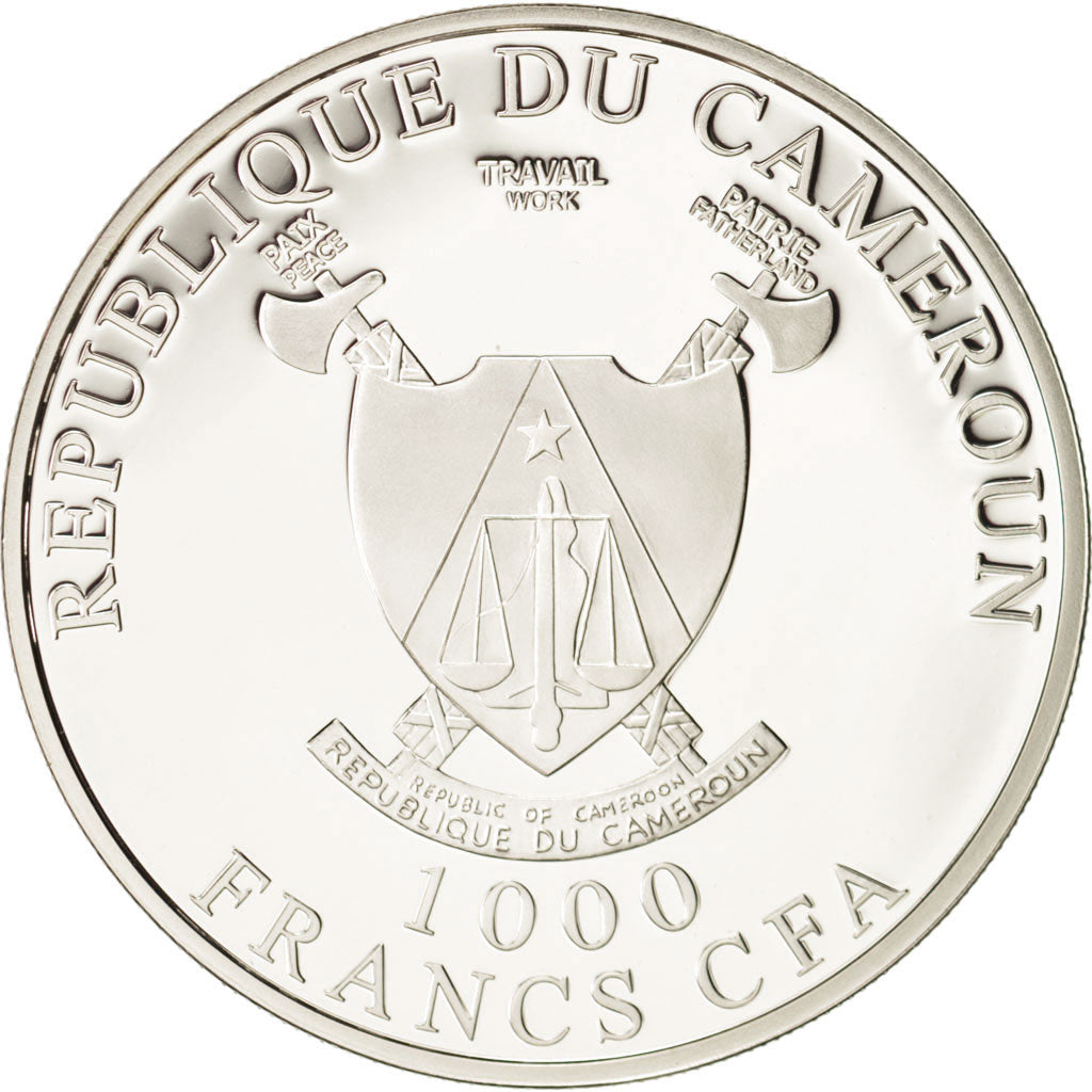 Cameroon, 1000 Francs, 2011, CIT, MS(65-70), Copper-nickel, KM:50