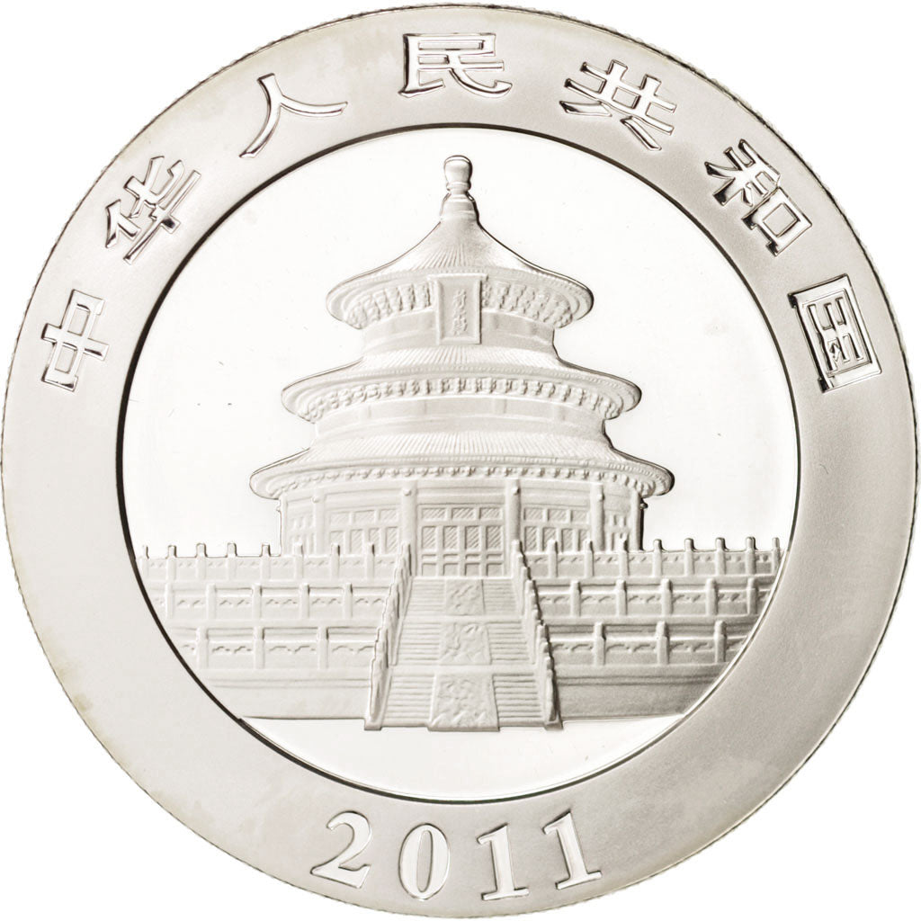 Coin, CHINA, PEOPLE'S REPUBLIC, 10 Yüan, 2011, MS(65-70), Silver, KM:2034