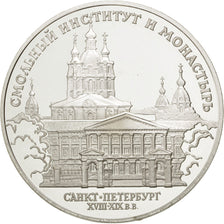 RUSSIA, 3 Roubles, 1994, Leningrad, KM #513, MS(65-70), Silver, 34.82