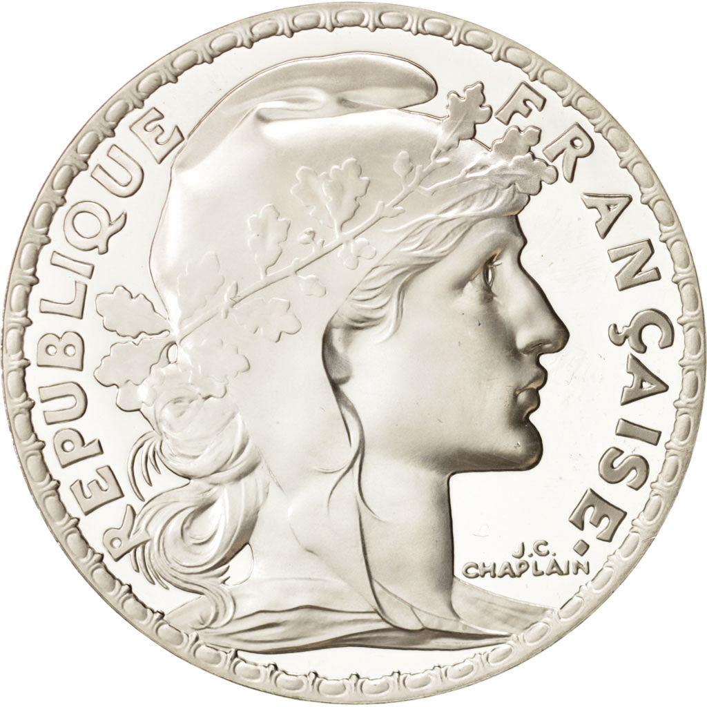 France, 10 Francs, 2000, Paris, MS(65-70), Silver, KM:1971