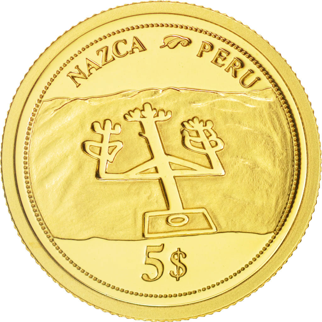Coin, Fiji, Elizabeth II, 5 Dollars, 2006, MS(65-70), Gold, KM:268