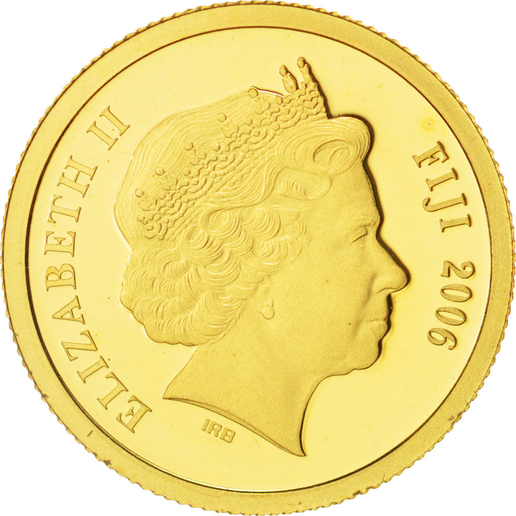 Fiji, Elizabeth II, 5 Dollars, 2006, MS(65-70), Gold, KM:272