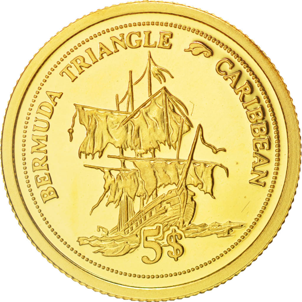 Fiji, Elizabeth II, 5 Dollars, 2006, MS(65-70), Gold, KM:272