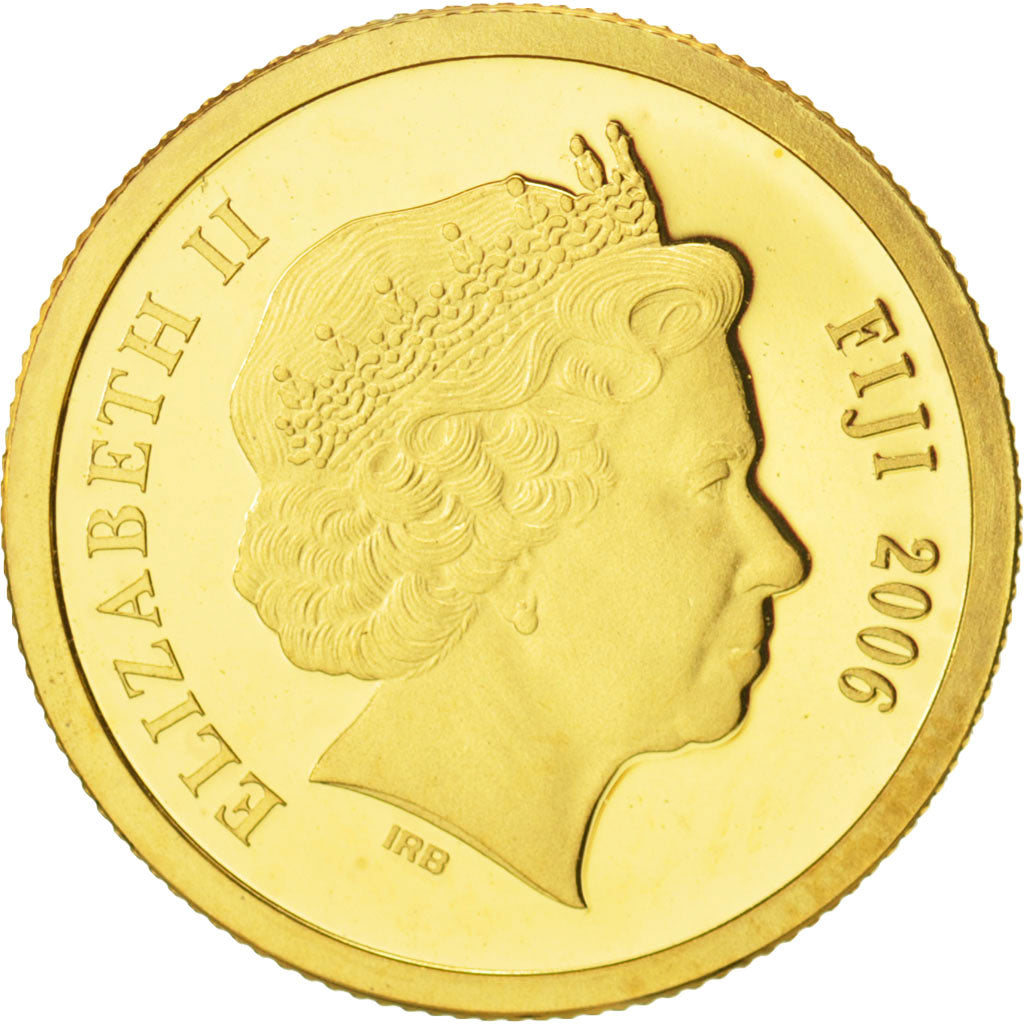 Fiji, Elizabeth II, 5 Dollars, Atlantis, 2006, MS(65-70), Gold, KM:270