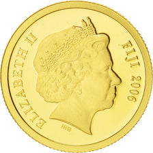 Fiji, Elizabeth II, 5 Dollars, Seven Castles, 2006, MS(65-70), Gold, KM:269