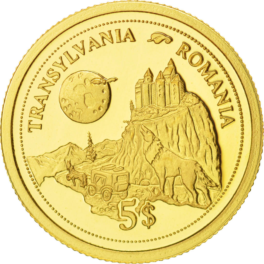 Fiji, Elizabeth II, 5 Dollars, Seven Castles, 2006, MS(65-70), Gold, KM:269
