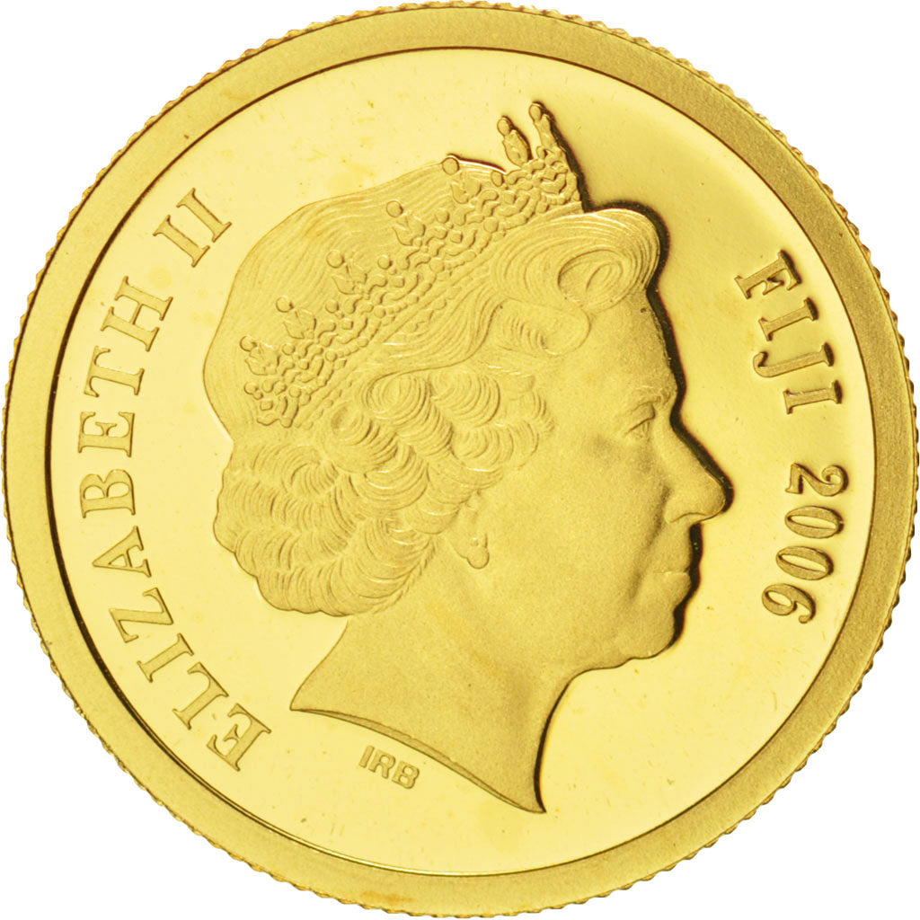Coin, Fiji, Elizabeth II, 5 Dollars, 2006, MS(65-70), Gold, KM:266