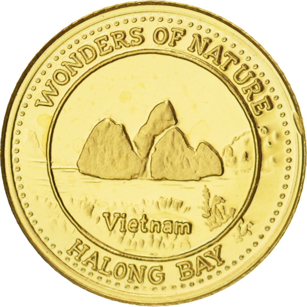Fiji, Elizabeth II, 10 Dollars, Halong Bay, 2011, MS(65-70), Gold, KM:299
