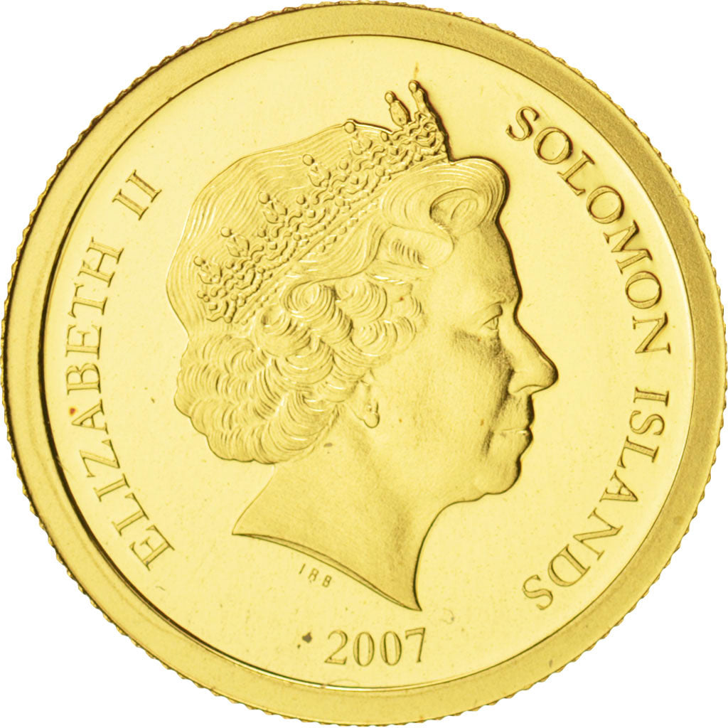 Solomon Islands, Elizabeth II, 10 Dollars, 2007, Taj Mahal, MS(65-70), Gold