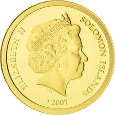 Solomon Islands, Elizabeth II, 10 Dollars, 2007, Taj Mahal, MS(65-70), Gold