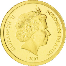 Münze, Salomonen, Elizabeth II, 10 Dollars, 2007, B.H. Mayer, STGL, Gold, KM:99