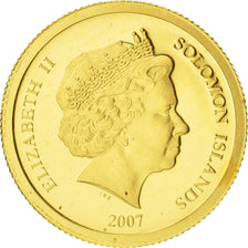 Monnaie, Îles Salomon, Elizabeth II, 10 Dollars, 2007, B.H. Mayer, FDC, Or